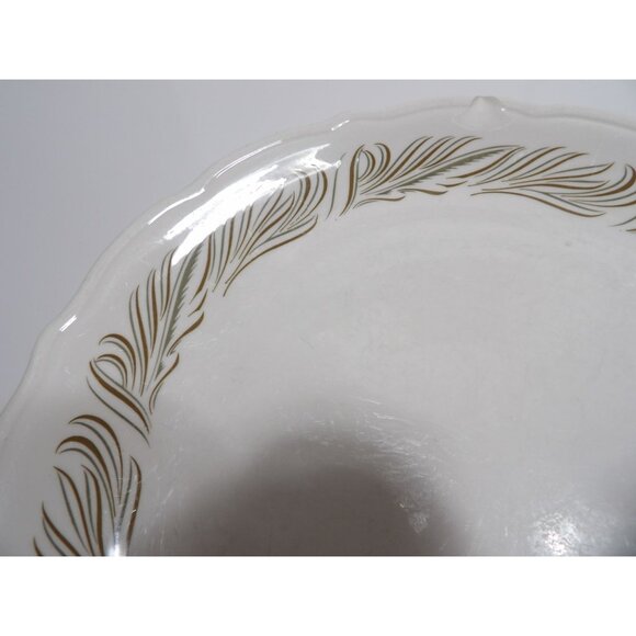 Syralite Syracuse Scroll Leaf Pattern Restaurant Dinner Plate 10-3/4" wide - Picture 5 of 10